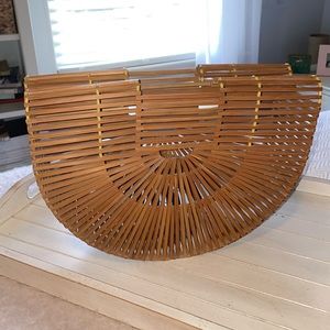 Cult Gaia inspired Wood Ark Bag